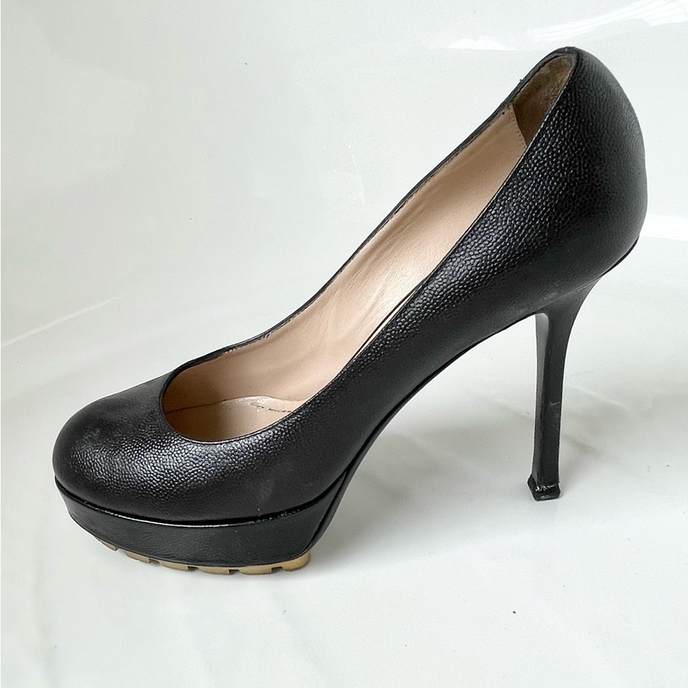 💋YSL, Black Leather Pumps - size 38 (8)